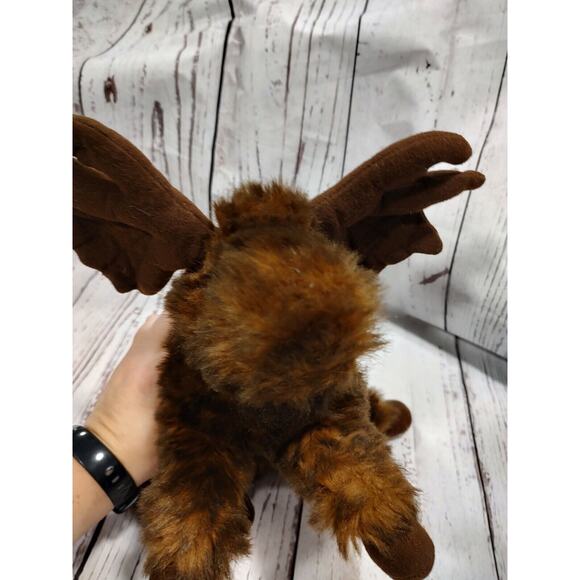 Moose laying down stuffed animal plush realistic - Picture 3 of 8